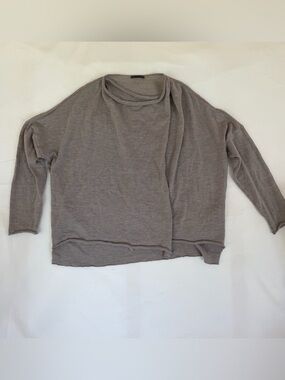 OSKA asymmetrical oversized drape knit sweater